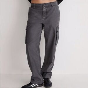 Madewell Garment-Dyed Low-Slung Baggy Straight Cargo Pants Size 24